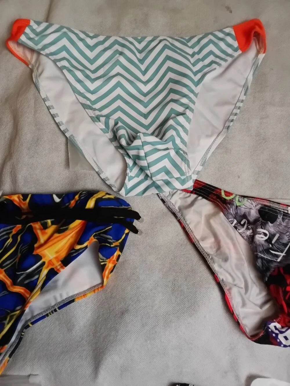 5 Pc Lot Men's Bathing Suit XXL Swimming Briefs Swim Trunks Swimwear NWT wolf